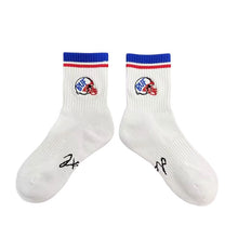 Load image into Gallery viewer, Helmet embroidered socks
