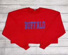 Load image into Gallery viewer, Red BUFFALO CROP - daxl Boutique
